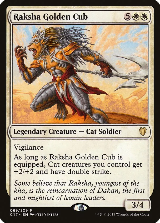 2017 Commander 2017 Raksha Golden Cub #69 rare card image