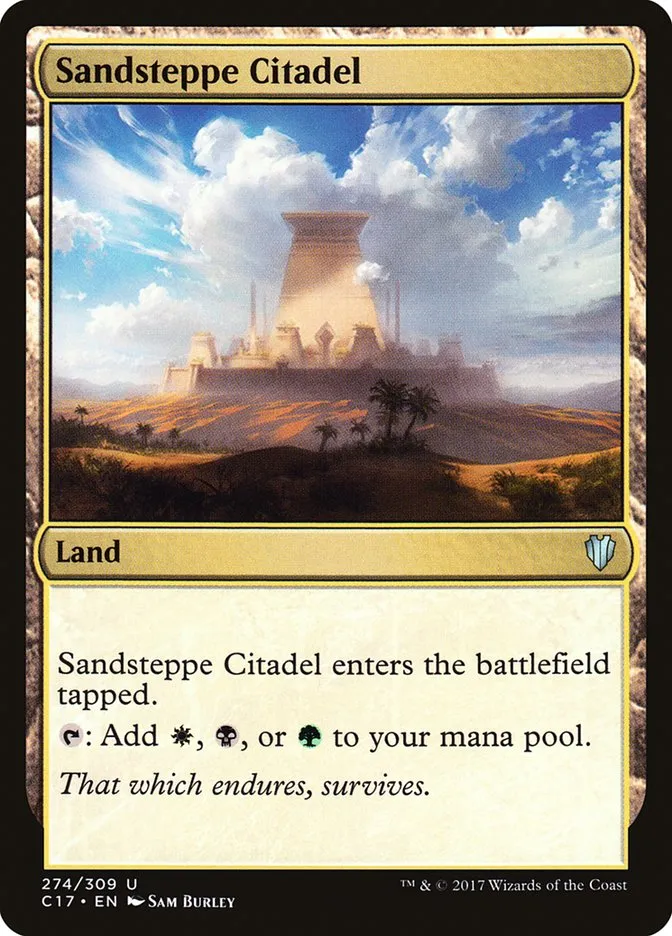 2017 Commander 2017 Sandsteppe Citadel uncommon #274 uncommon card image