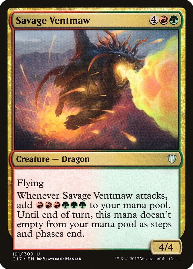 2017 Commander 2017 Savage Ventmaw #191 uncommon card image