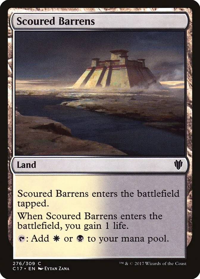 2017 Commander 2017 Scoured Barrens common #276 common card image