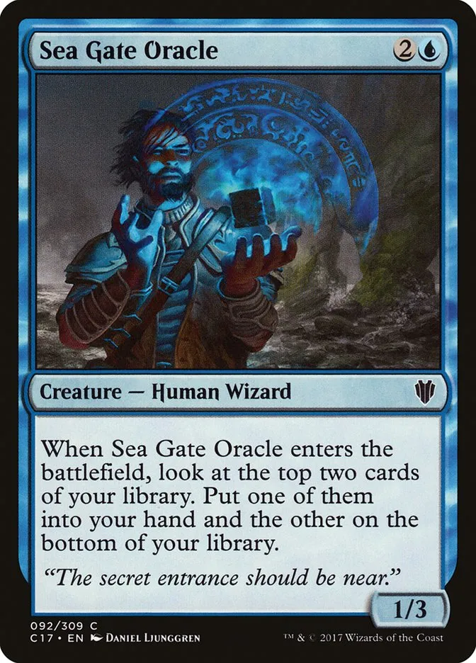 2017 Commander 2017 Sea Gate Oracle common #92 common card image