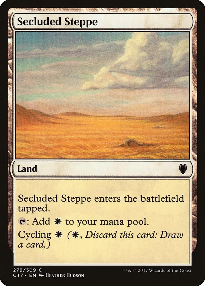 2017 Commander 2017 Secluded Steppe common #278 common card image