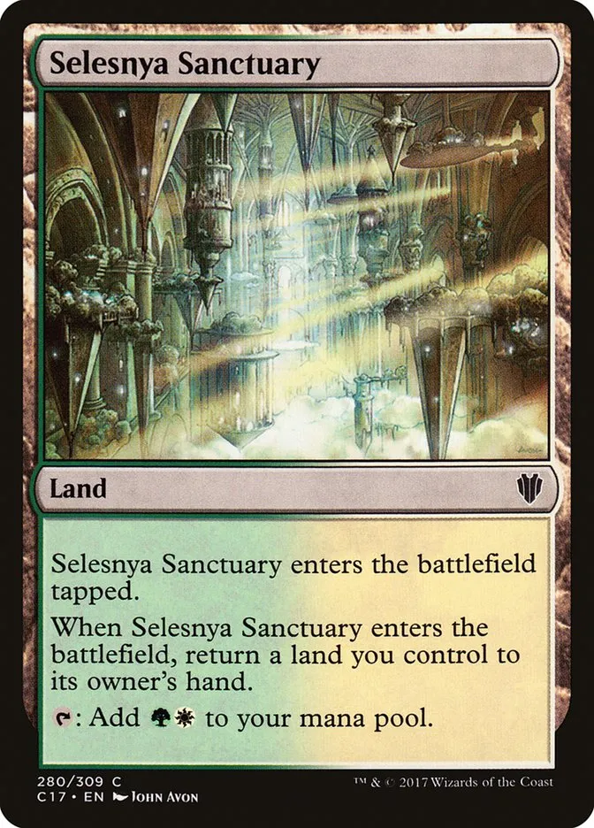 2017 Commander 2017 Selesnya Sanctuary common #280 common card image