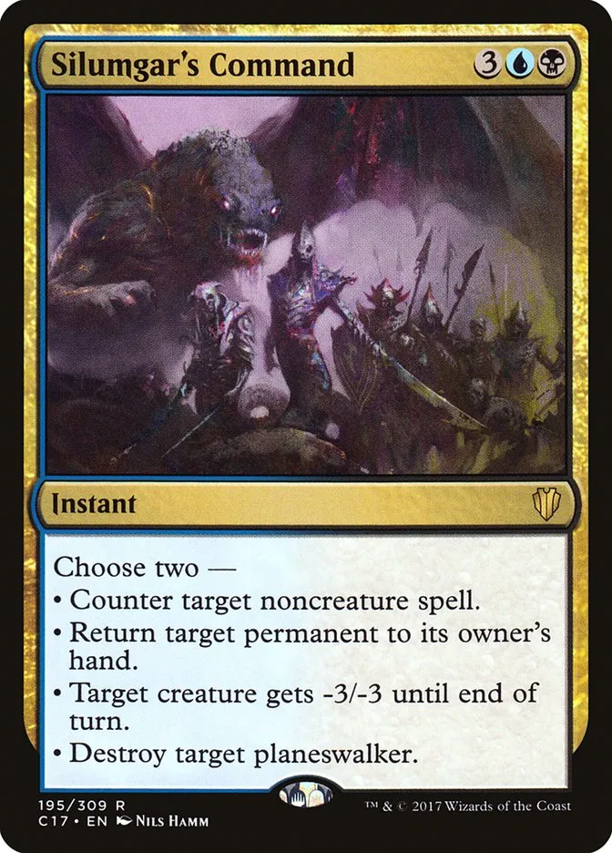 2017 Commander 2017 Silumgar's Command rare #195 rare card image