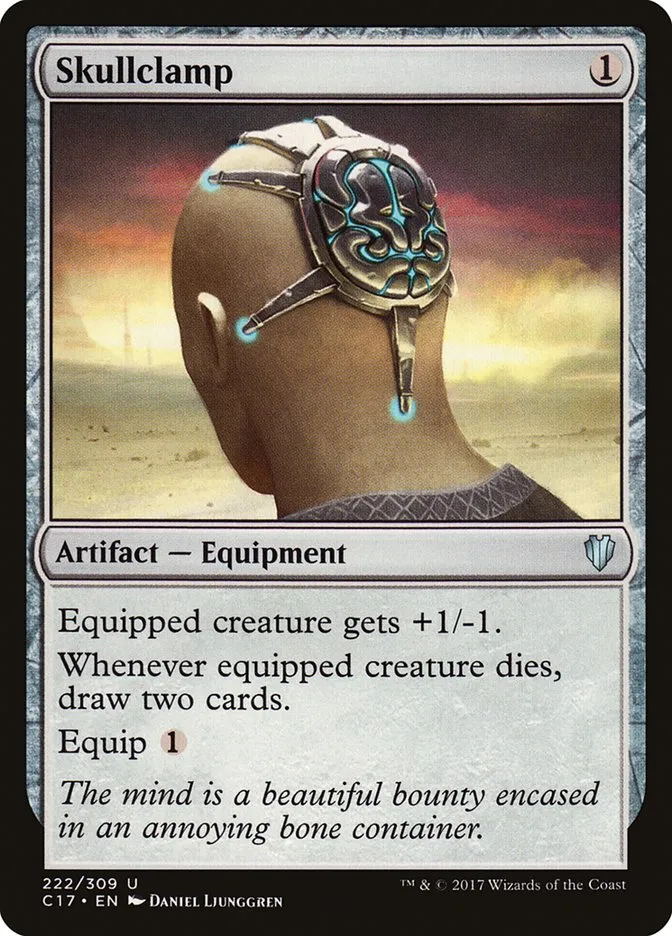 2017 Commander 2017 Skullclamp uncommon #222 uncommon card image