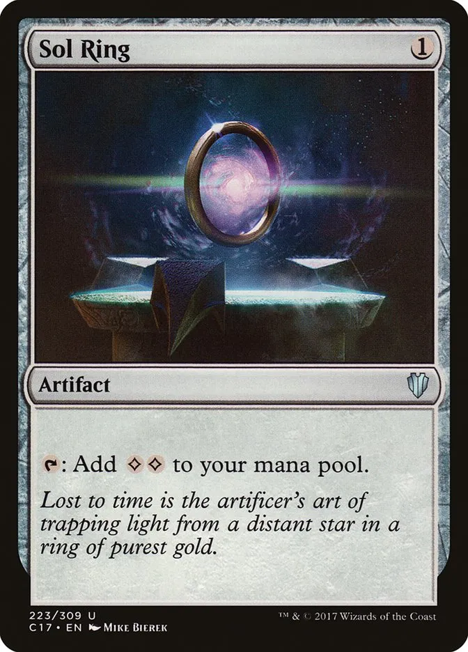 2017 Commander 2017 Sol Ring uncommon #223 uncommon card image