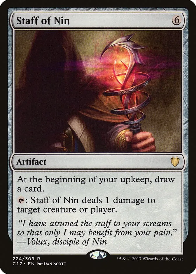 2017 Commander 2017 Staff of Nin #224 rare card image