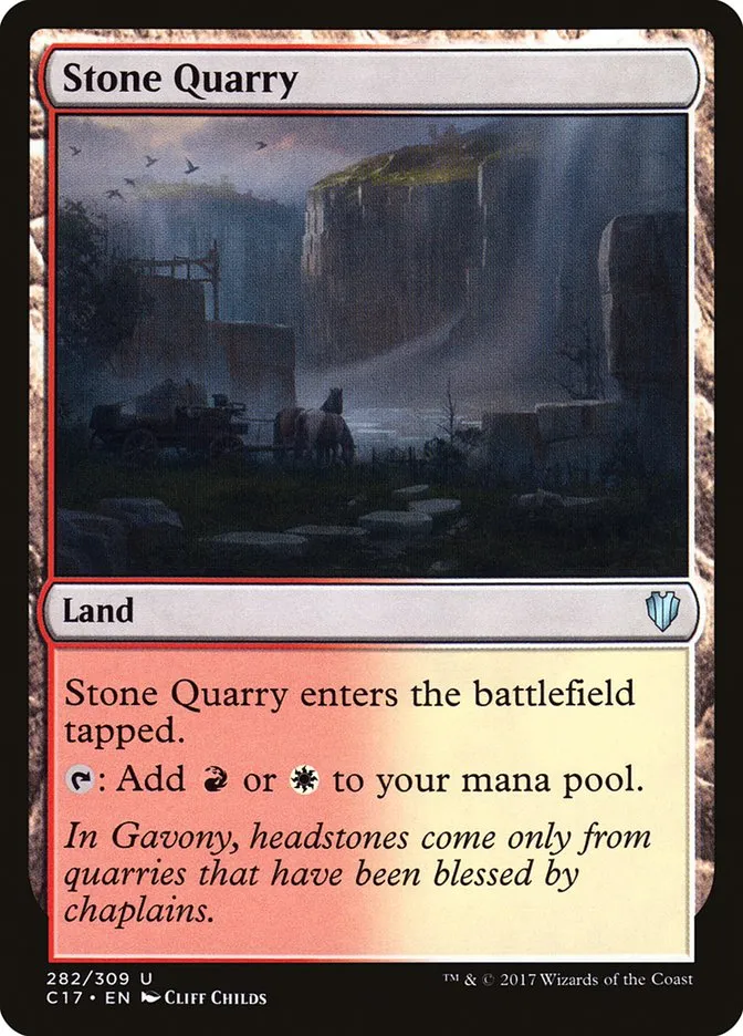 2017 Commander 2017 Stone Quarry uncommon #282 uncommon card image