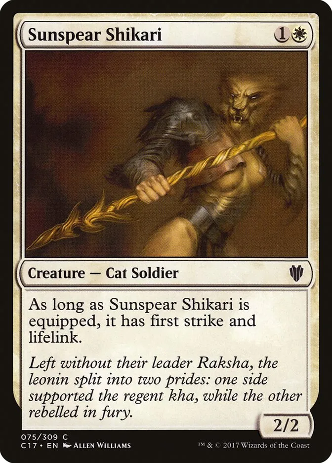 2017 Commander 2017 Sunspear Shikari common #75 common card image