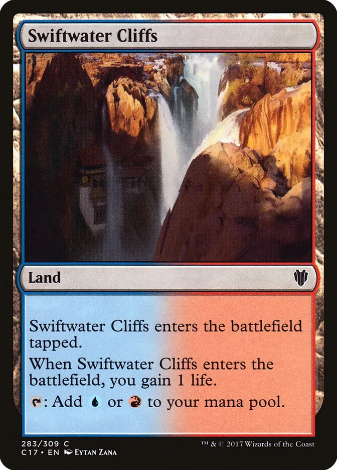 2017 Commander 2017 Swiftwater Cliffs common #283 common card image