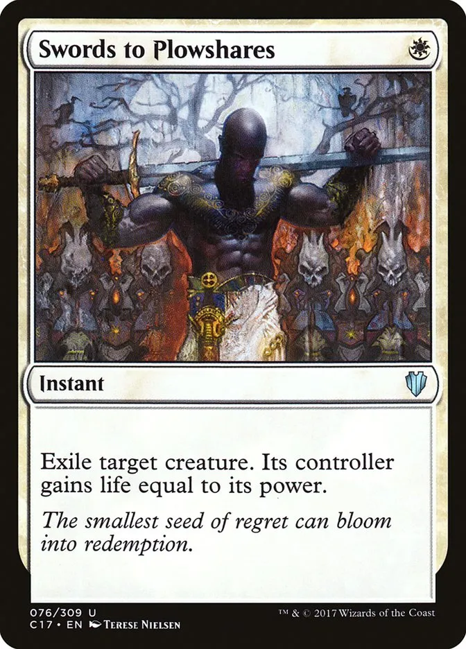 2017 Commander 2017 Swords to Plowshares #76 uncommon card image