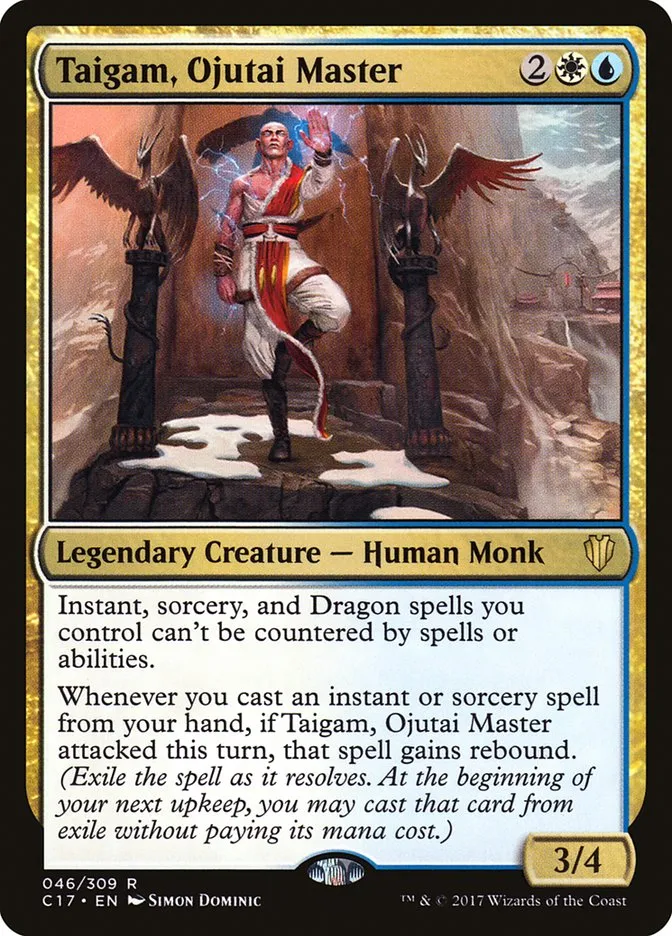 2017 Commander 2017 Taigam, Ojutai Master #46 rare card image