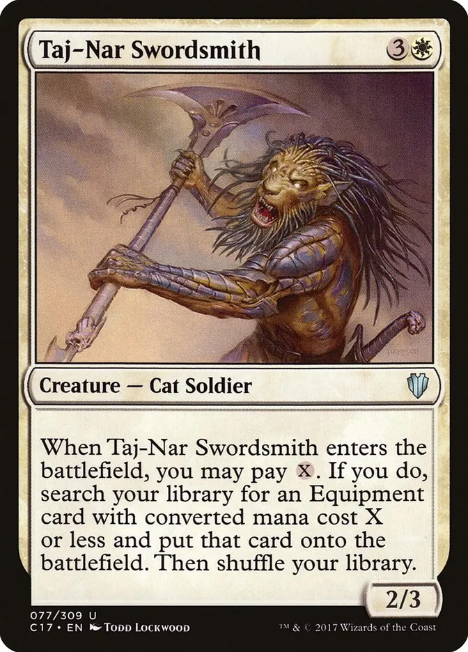 2017 Commander 2017 Taj-Nar Swordsmith uncommon #77 uncommon card image