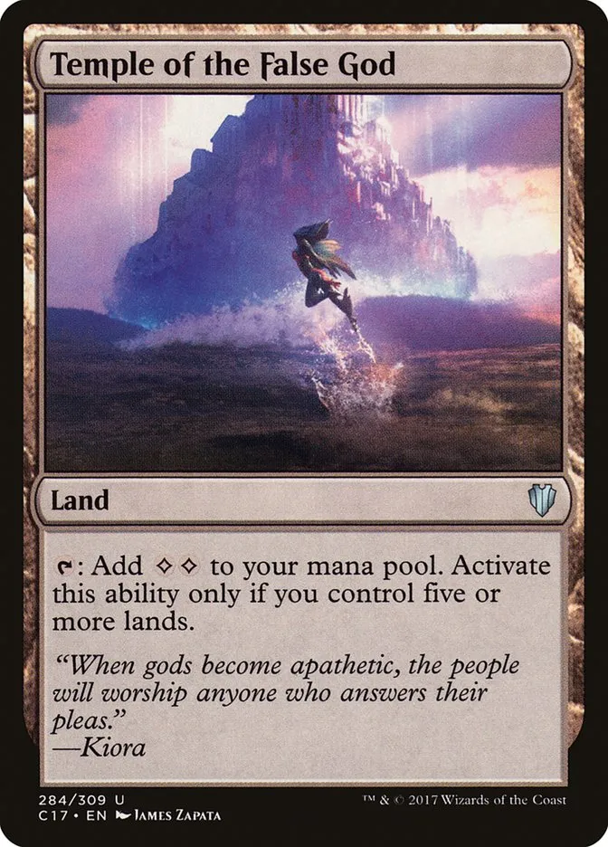 2017 Commander 2017 Temple of the False God #284 uncommon card image