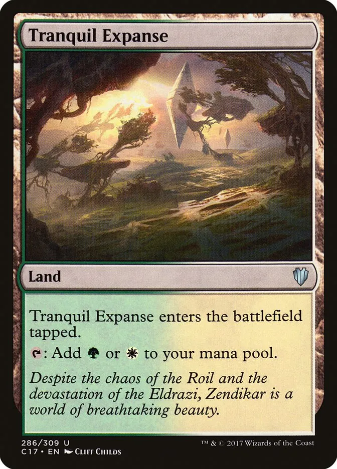 2017 Commander 2017 Tranquil Expanse uncommon #286 uncommon card image