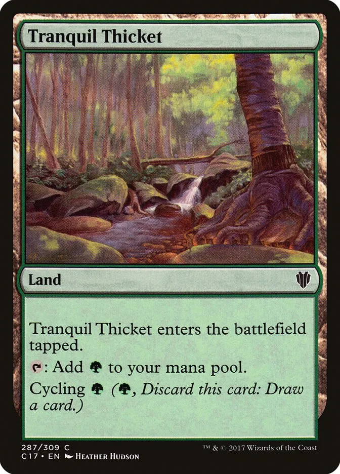 2017 Commander 2017 Tranquil Thicket common #287 common card image