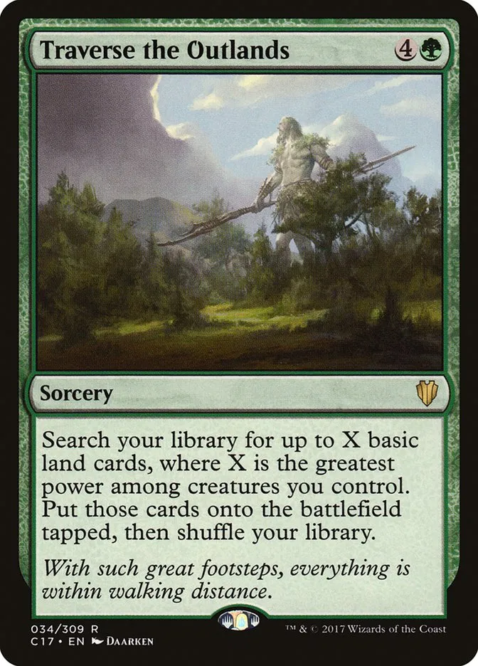2017 Commander 2017 Traverse the Outlands rare #34 rare card image