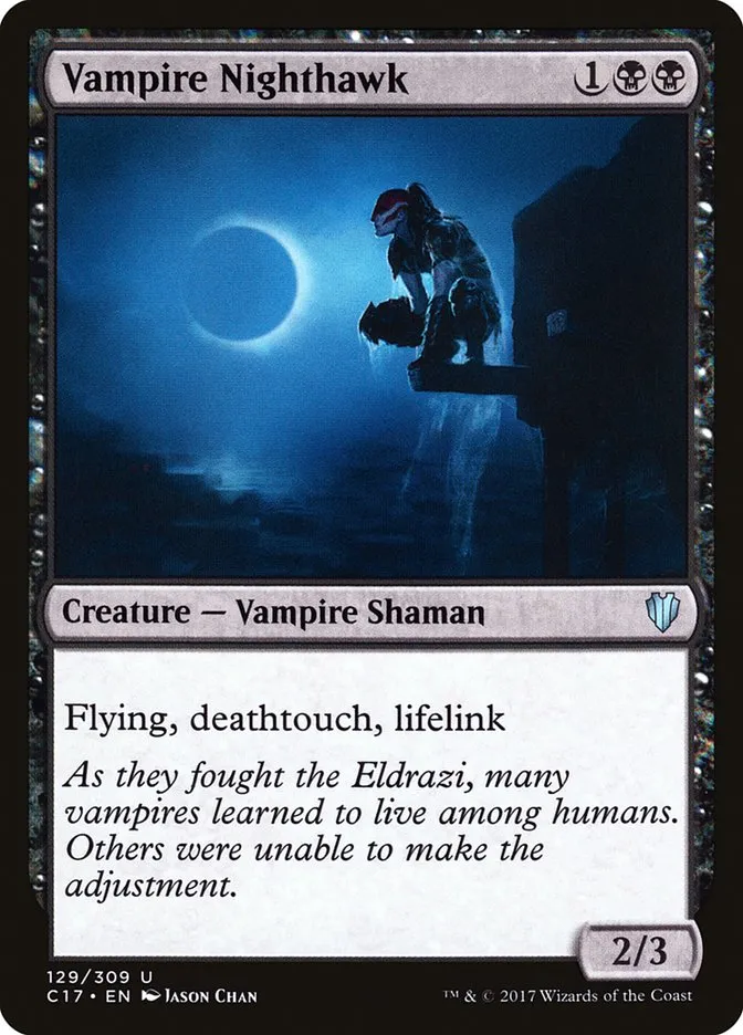 2017 Commander 2017 Vampire Nighthawk uncommon #129 uncommon card image