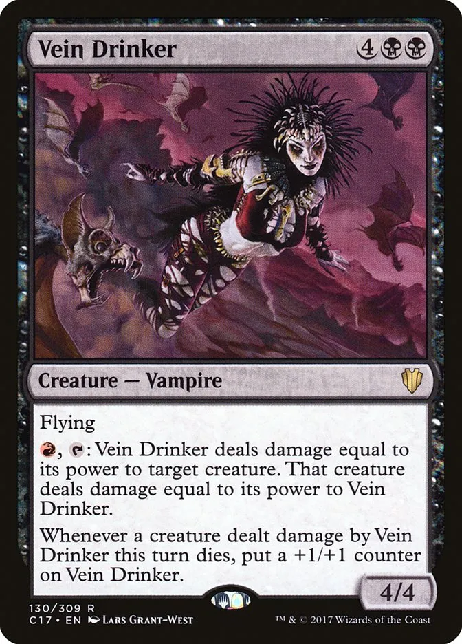 2017 Commander 2017 Vein Drinker rare #130 rare card image