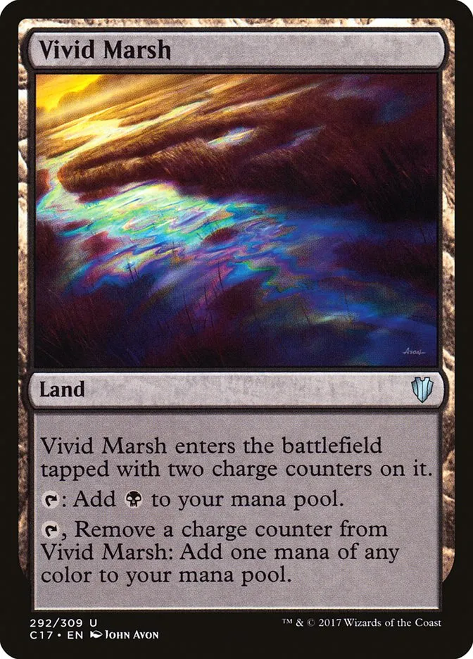 2017 Commander 2017 Vivid Marsh uncommon #292 uncommon card image
