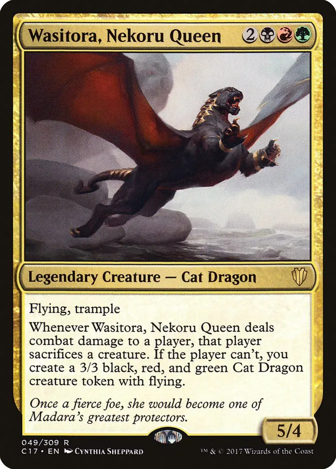 2017 Commander 2017 Wasitora, Nekoru Queen rare #49 rare card image