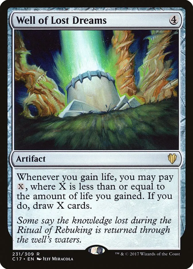 2017 Commander 2017 Well of Lost Dreams #231 rare card image