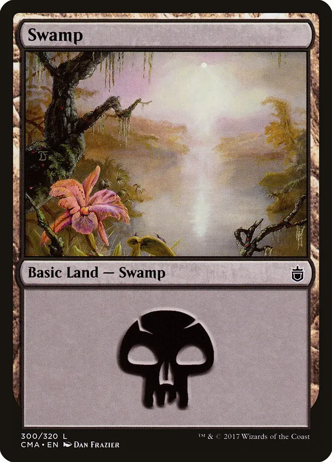 2017 Commander Anthology Swamp common #300 common card image