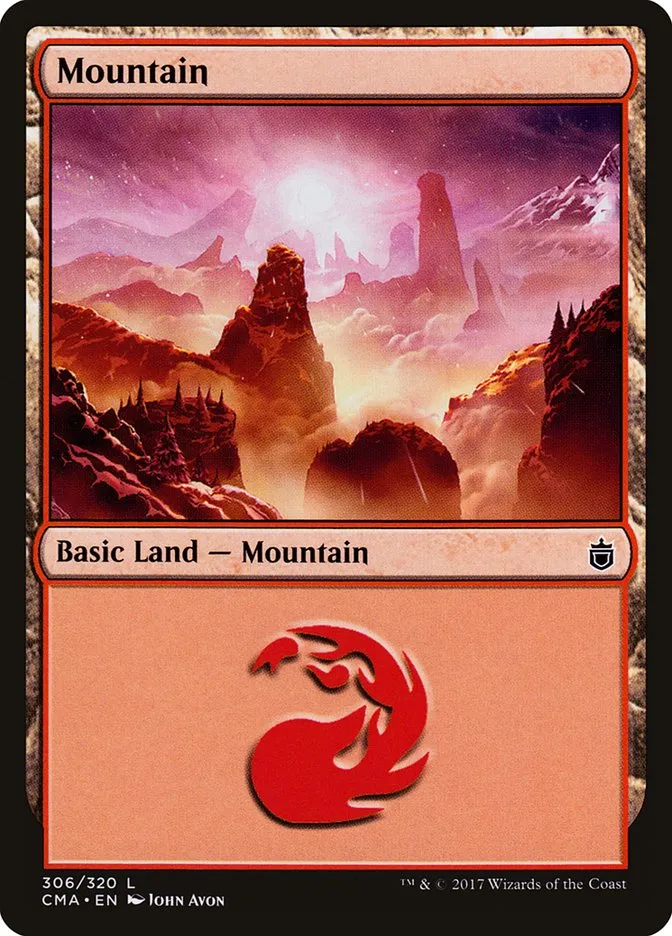 2017 Commander Anthology Mountain common #306 common card image