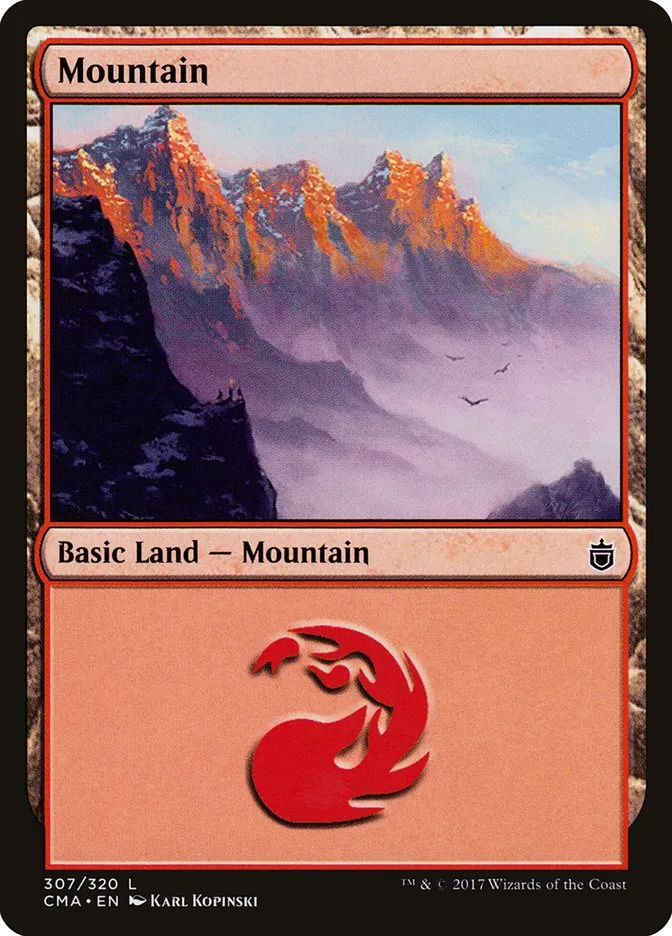 2017 Commander Anthology Mountain common #307 common card image