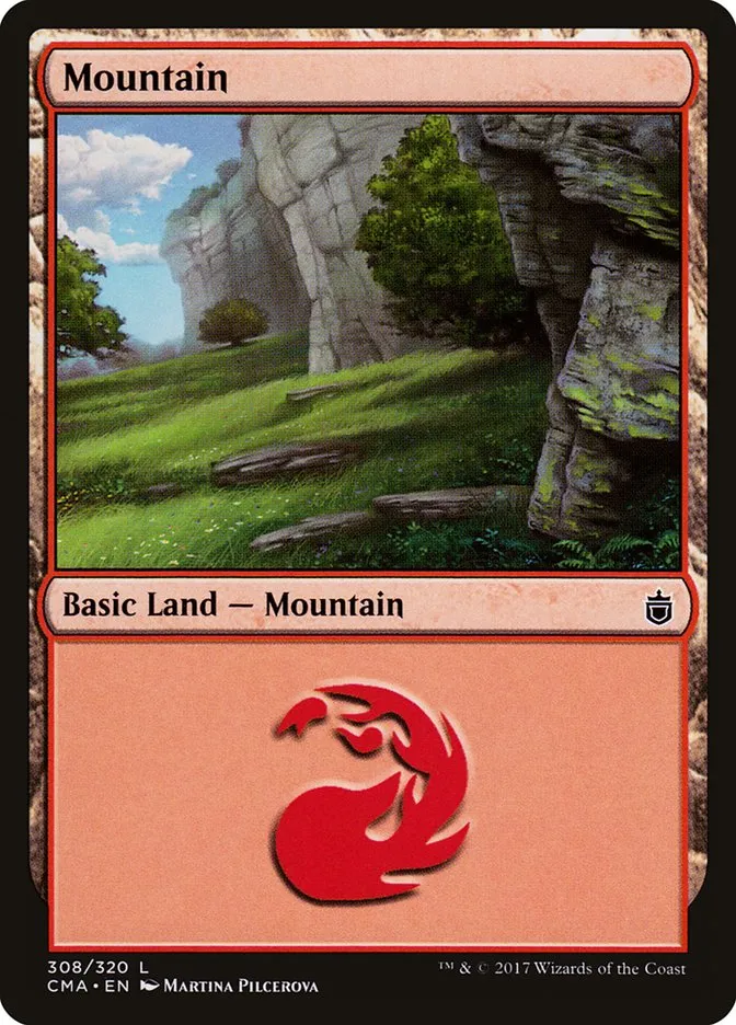 2017 Commander Anthology Mountain common #308 common card image