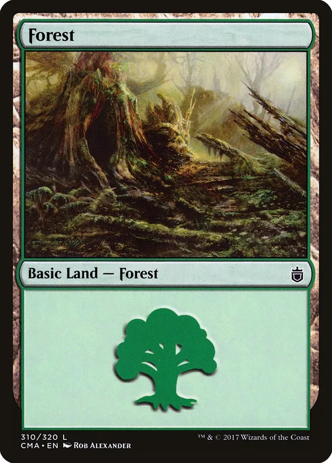 2017 Commander Anthology Forest common #310 common card image