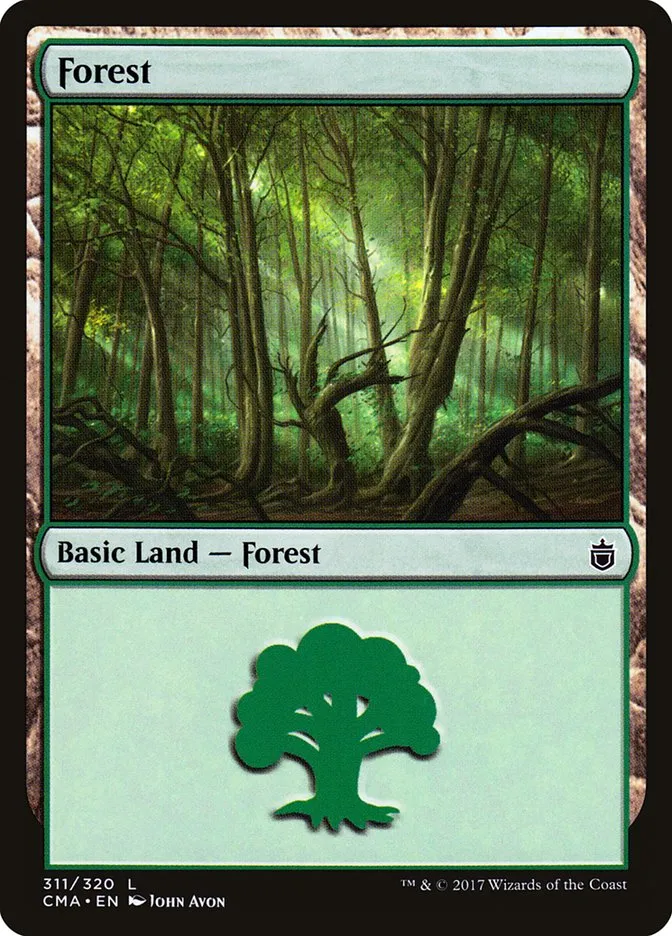 2017 Commander Anthology Forest common #311 common card image