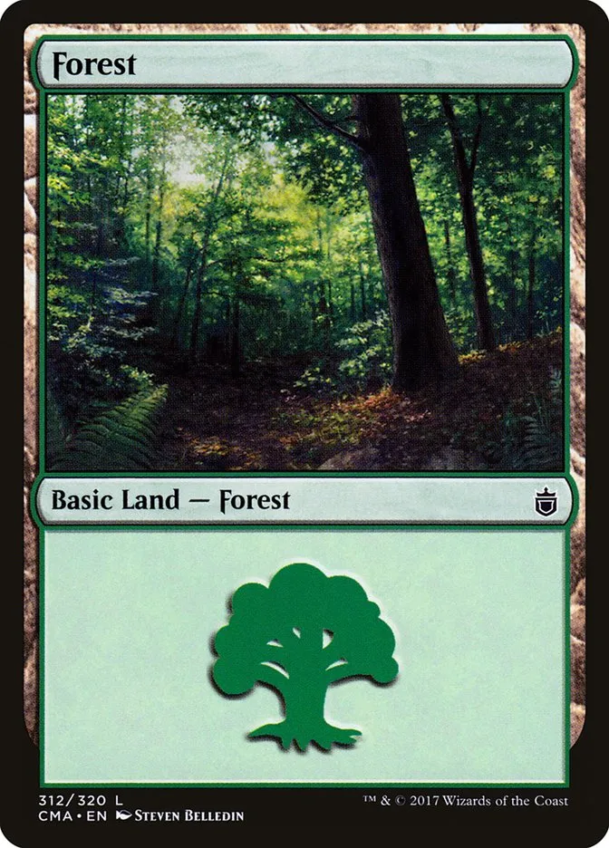 2017 Commander Anthology Forest common #312 common card image
