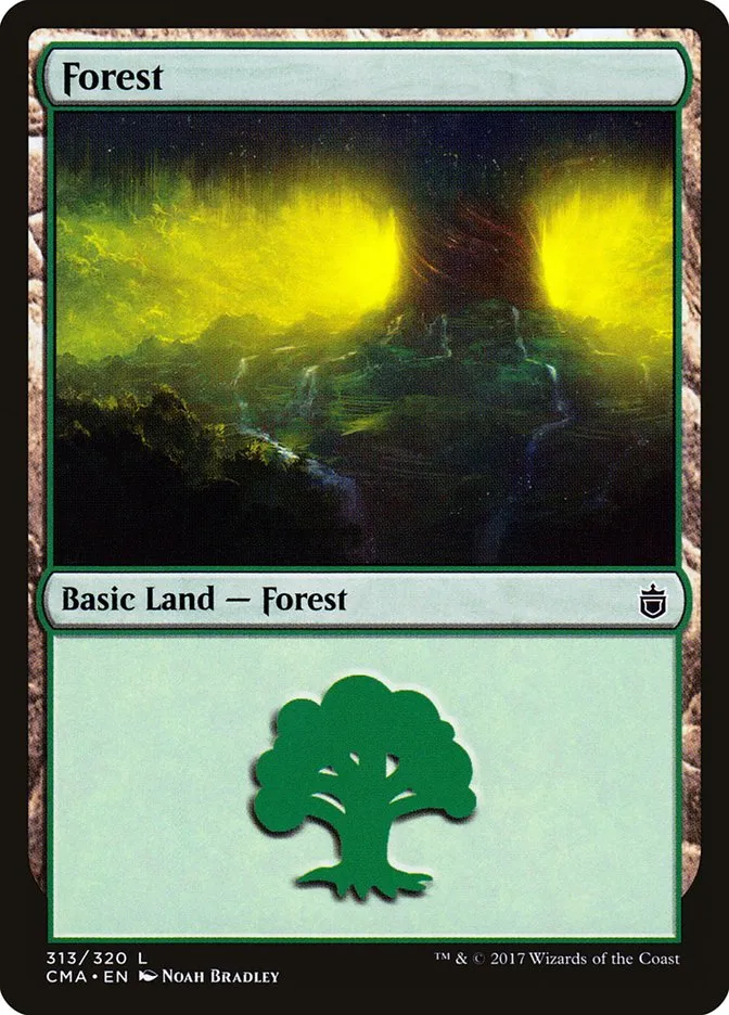 2017 Commander Anthology Forest common #313 common card image