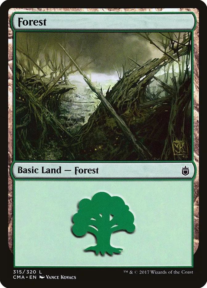 2017 Commander Anthology Forest common #315 common card image