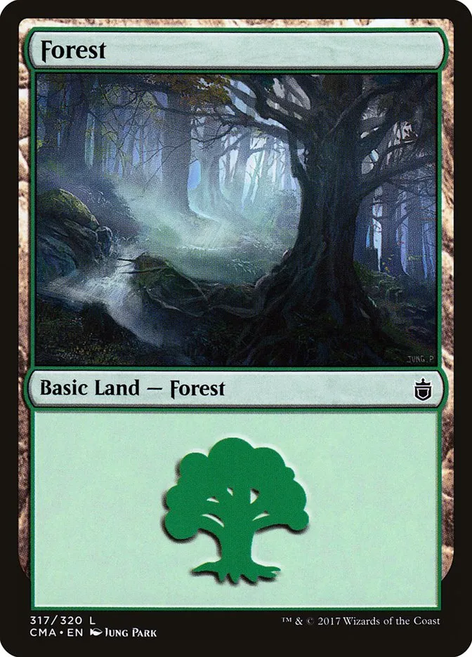 2017 Commander Anthology Forest common #317 common card image