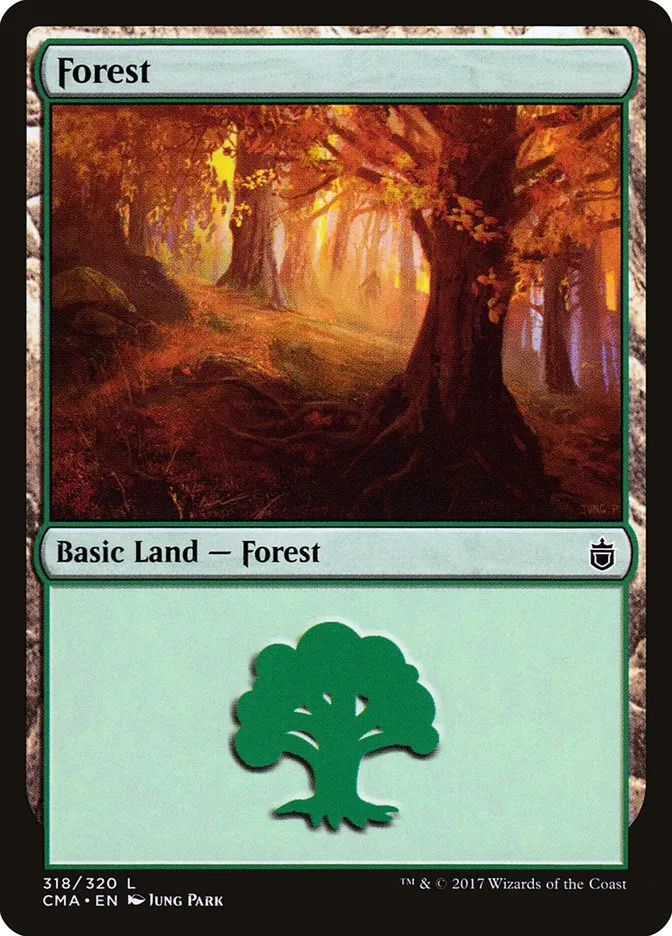 2017 Commander Anthology Forest common #318 common card image