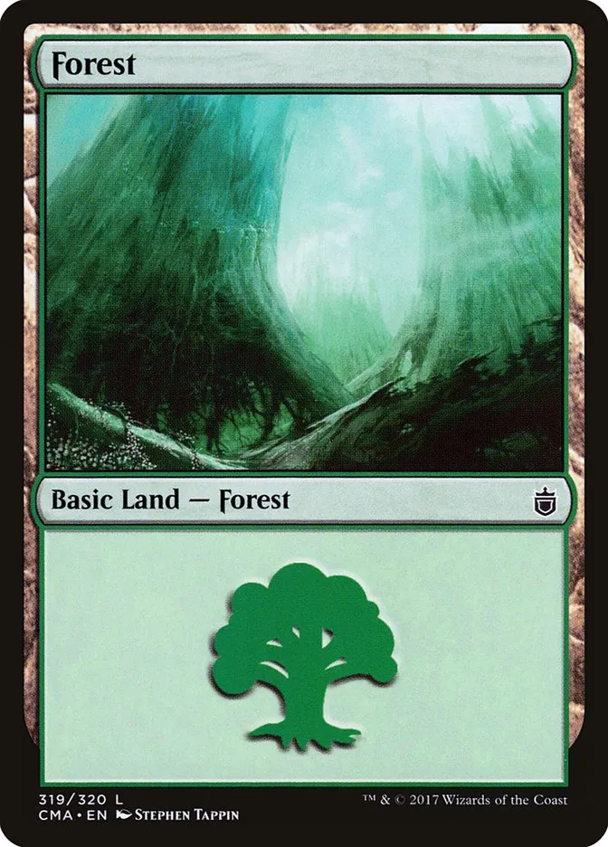 2017 Commander Anthology Forest common #319 common card image