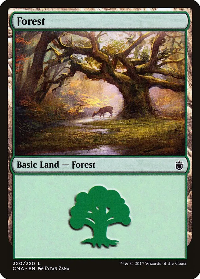 2017 Commander Anthology Forest common #320 common card image