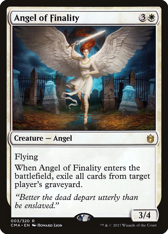 2017 Commander Anthology Angel of Finality #3 rare card image