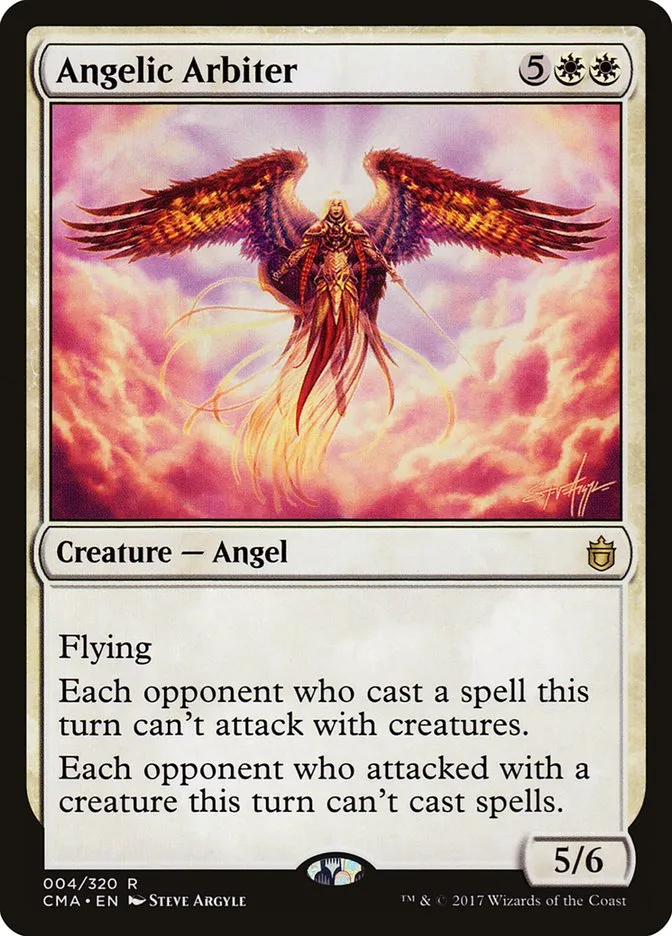 2017 Commander Anthology Angelic Arbiter rare #4 rare card image