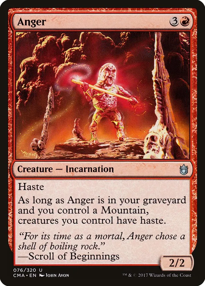 2017 Commander Anthology Anger uncommon #76 uncommon card image