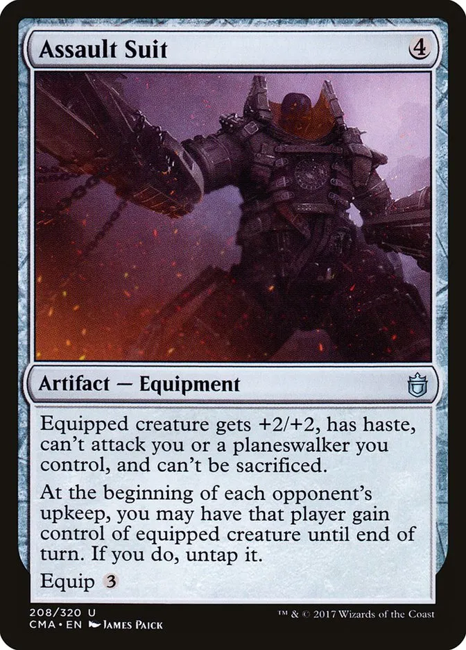 2017 Commander Anthology Assault Suit uncommon #208 uncommon card image