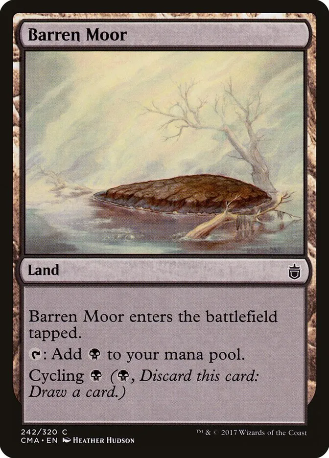 2017 Commander Anthology Barren Moor common #242 common card image