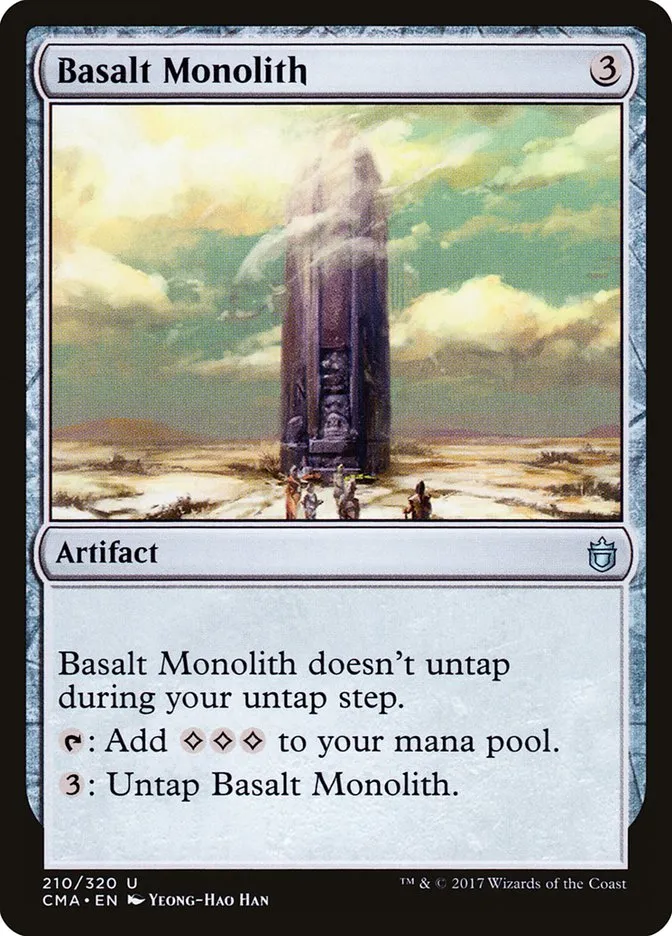 2017 Commander Anthology Basalt Monolith uncommon #210 uncommon card image