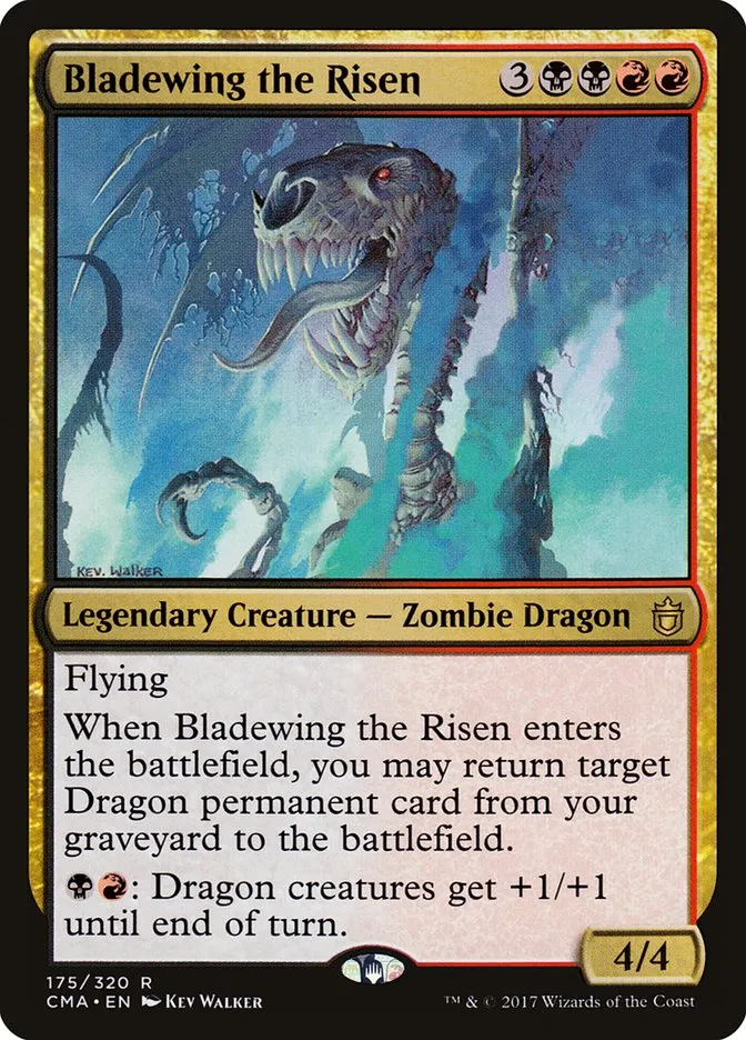 2017 Commander Anthology Bladewing the Risen rare #175 rare card image