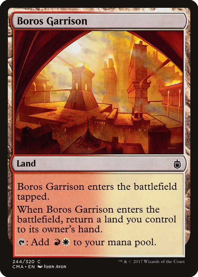 2017 Commander Anthology Boros Garrison common #244 common card image