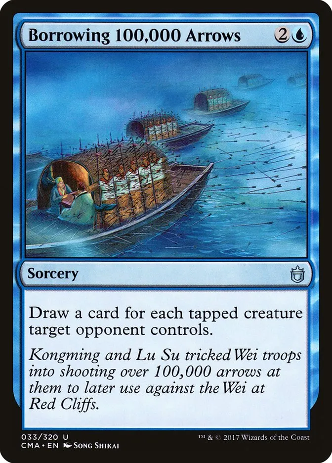 2017 Commander Anthology Borrowing 100,000 Arrows uncommon #33 uncommon card image