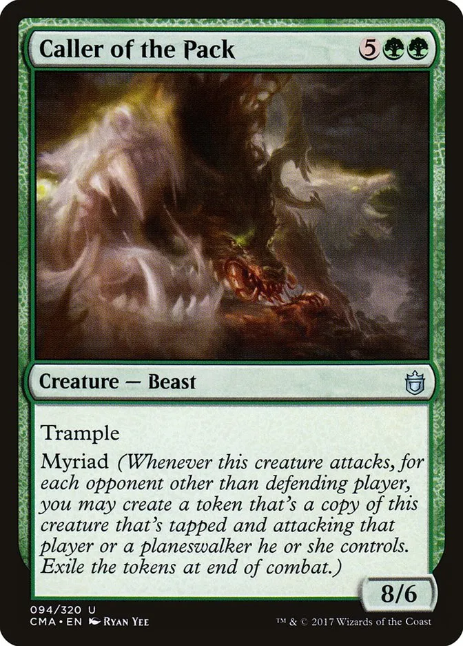 2017 Commander Anthology Caller of the Pack #94 uncommon card image