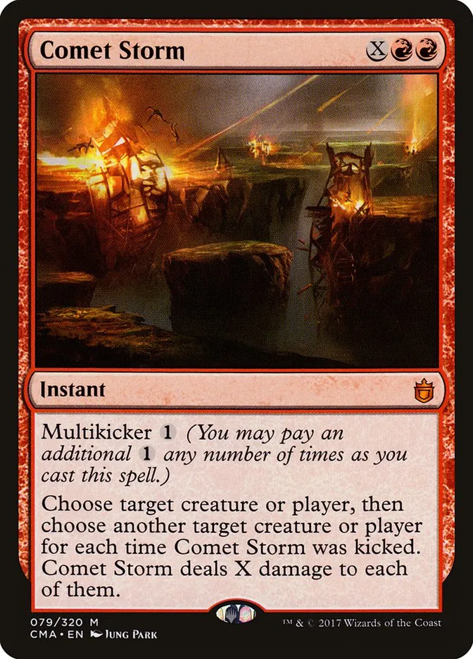 2017 Commander Anthology Comet Storm mythic #79 mythic card image